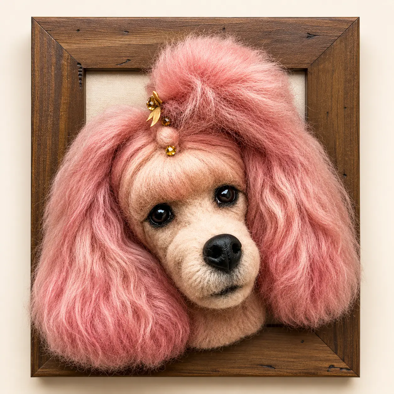Poodle de feltro